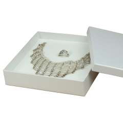 LENA Necklace Jewellery Box - White  