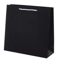 CARLA Paper Bag 240x230x90mm. - black-silver