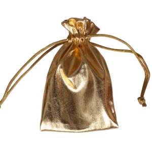 Jewellery Pouch 8x12 cm. - Gold