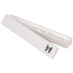 TINA BOW Bracelet Jewellery Box - White