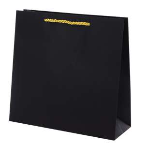 CARLA Paper Bag 240x230x90mm. - black/gold