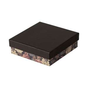 Коробка универсальный большой CARLA черный + цветы