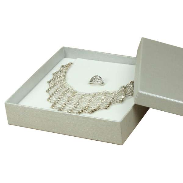 LENA Necklace Jewellery Box - silver