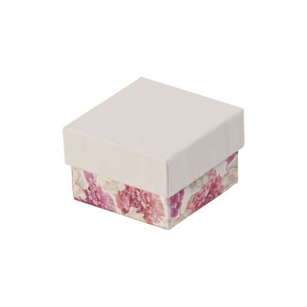 Коробка для кольца CARLA белый + цветы